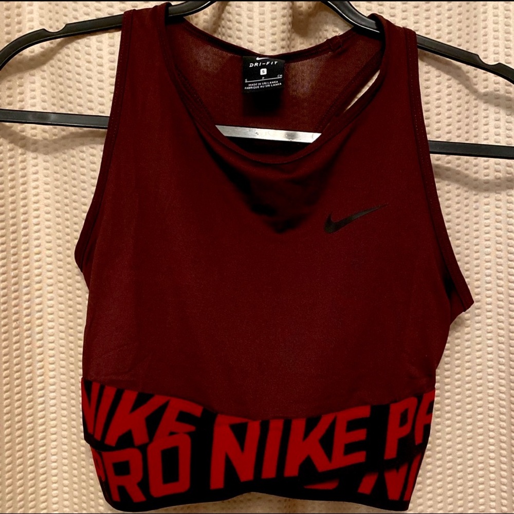 Nike Pro Dri-Fit Crop Criss-Cross Tank Small